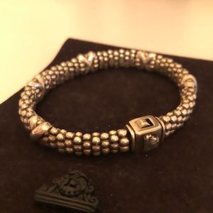 Lagos Caviar Beaded X Bracelet
